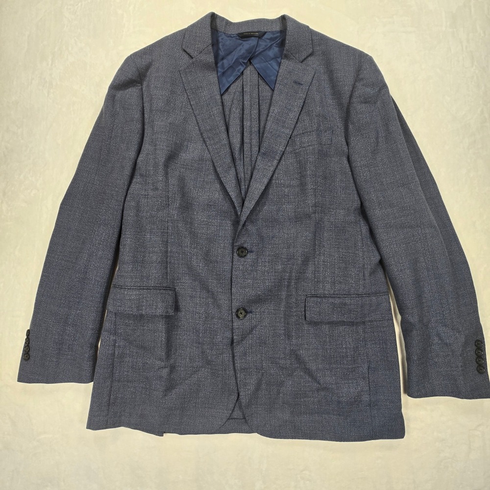 Brooks Brothers Regent 44L Blazer Reda Italian Wool Blue Sport Coat